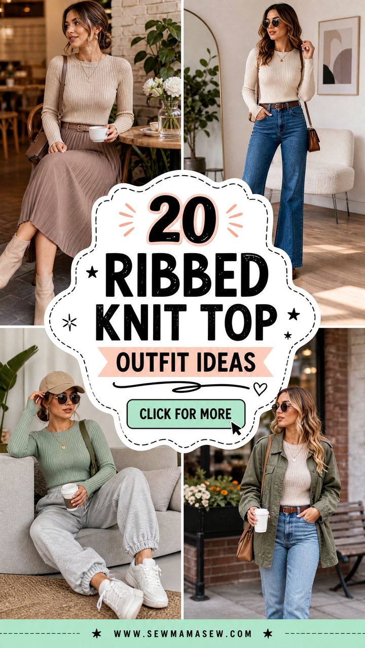 20 Ribbed Knit Top Outfit Ideas for Easy Cozy-Chic Layering - 20 Ribbed Knit Top Outfit Ideas for Easy Cozy-Chic Layering