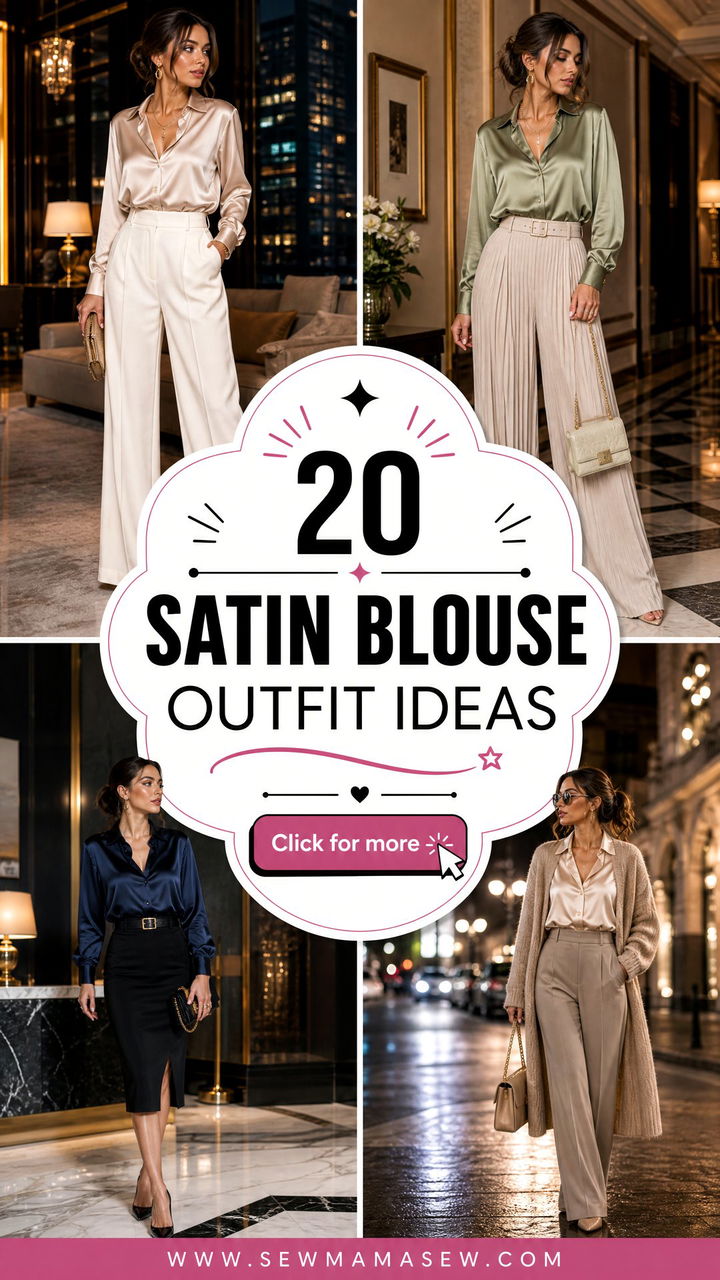 20 Satin Blouse Outfit Ideas for Effortless Evening Style - 20 Satin Blouse Outfit Ideas for Effortless Evening Style