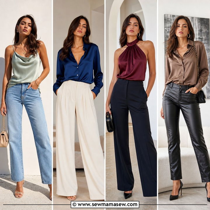 20 Satin Top Outfit Ideas for Luxe Day-to-Night Looks This Season