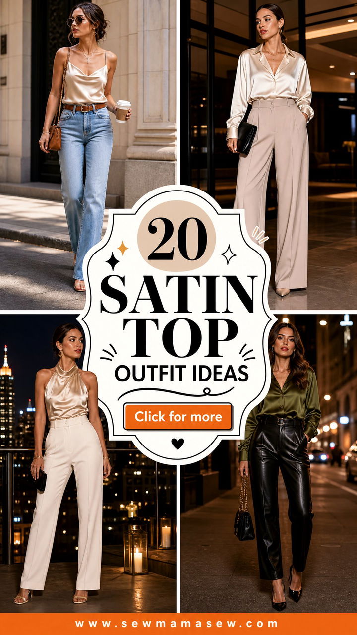 20 Satin Top Outfit Ideas for Luxe Day-to-Night Looks This Season - 20 Satin Top Outfit Ideas for Luxe Day-to-Night Looks This Season