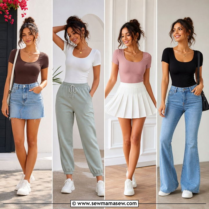20 Scoop Neck Top Outfit Ideas for Flattering Everyday Style