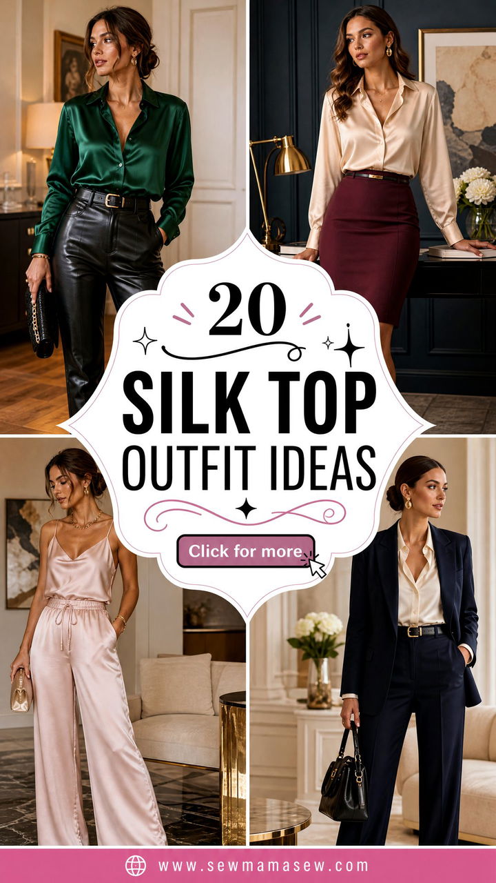 20 Silk Top Outfit Ideas for Elegant Day-to-Night Style - 20 Silk Top Outfit Ideas for Elegant Day-to-Night Style