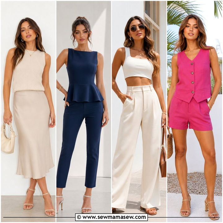 20 Sleeveless Top Outfit Ideas for Chic Summer Looks This Season