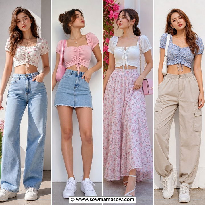 20 Soft Girl Crop Top Outfit Ideas for Dreamy Everyday Style