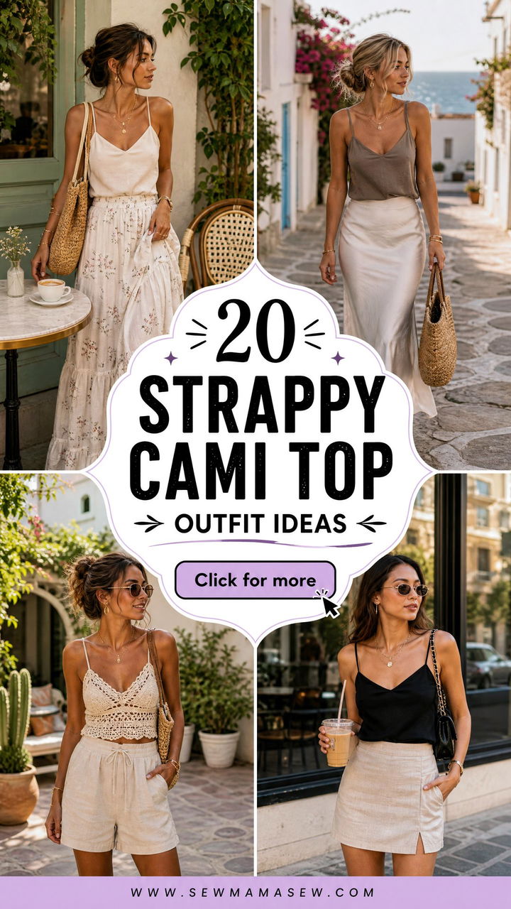 20 Strappy Cami Top Outfit Ideas for Effortless Layering - 20 Strappy Cami Top Outfit Ideas for Effortless Layering