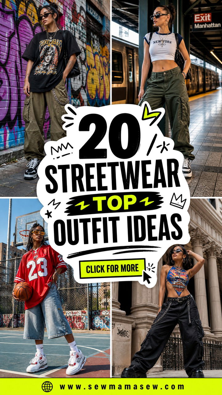 20 Streetwear Top Outfit Ideas for Bold Off-Duty Urban Style - 20 Streetwear Top Outfit Ideas for Bold Off-Duty Urban Style