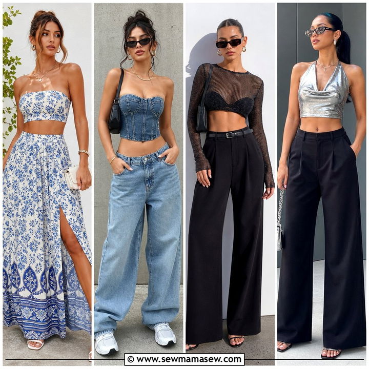 20 Summer Crop Top Outfit Ideas Night Out for Chic Evenings