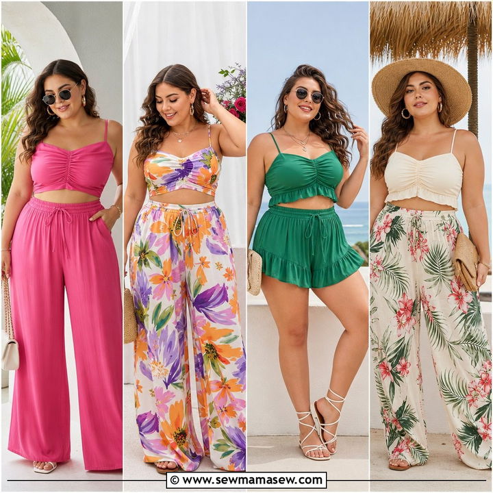 20 Summer Crop Top Outfit Ideas Plus Size for Easy Style