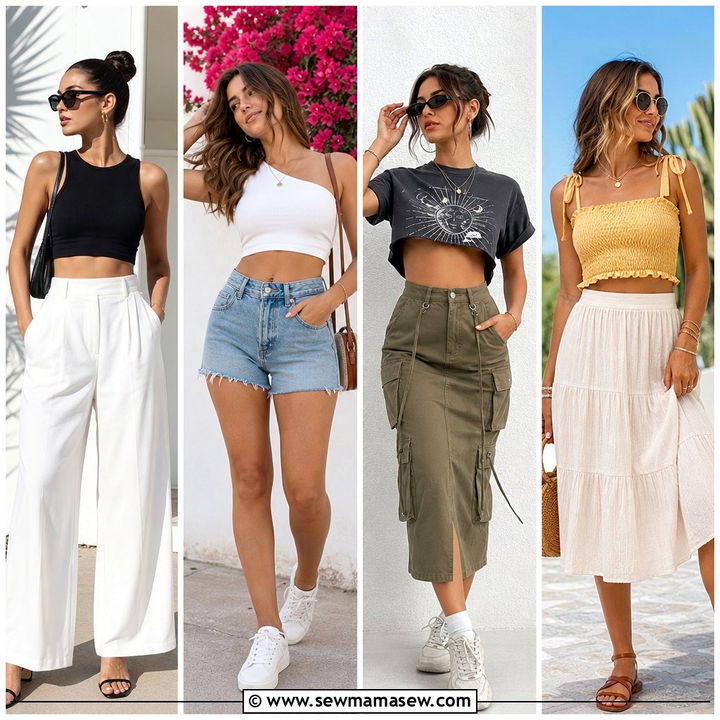 20 Summer Crop Top Outfit Ideas for Hot Weather Made Easy