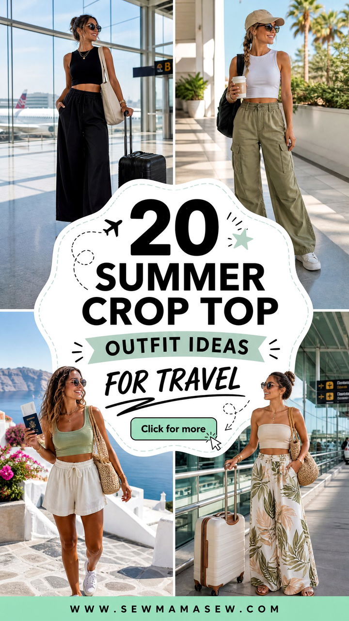 20 Summer Crop Top Outfit Ideas for Travel Made Easy - 20 Summer Crop Top Outfit Ideas for Travel Made Easy