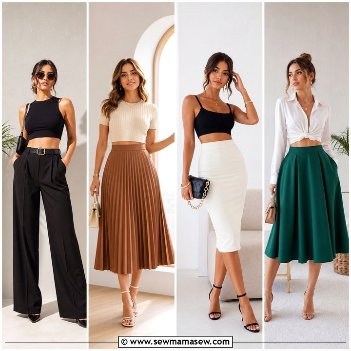 20 Summer Crop Top Outfit Ideas for Work That Look Polished