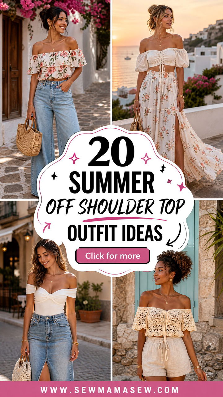 20 Summer Off Shoulder Top Outfit Ideas for Date Nights - 20 Summer Off Shoulder Top Outfit Ideas for Date Nights