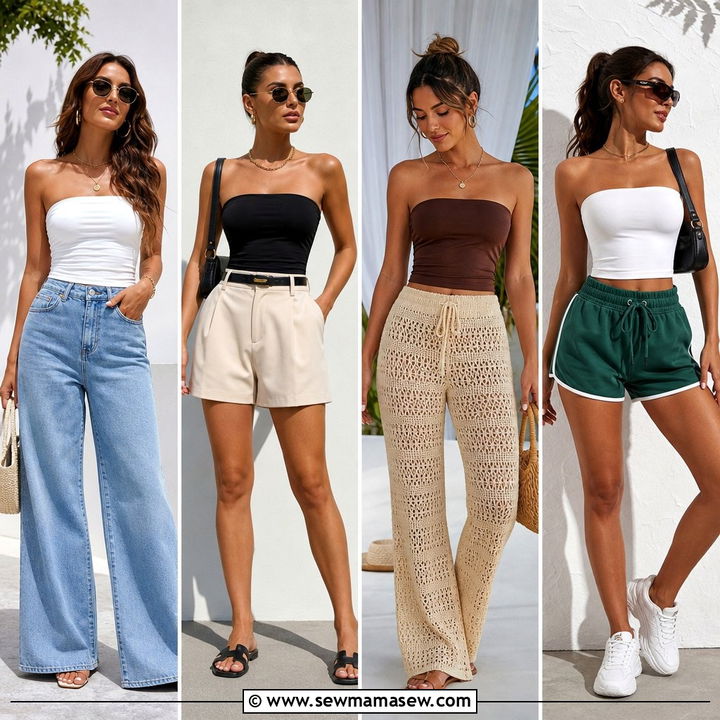 20 Summer Tube Top Outfit Ideas for Chic Beach-to-Bar Style