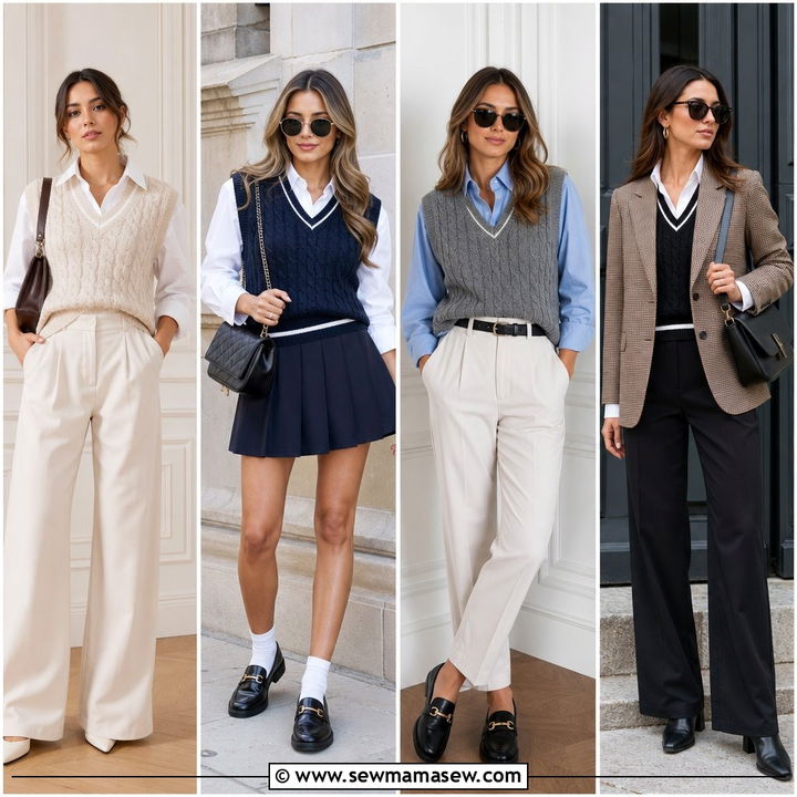 20 Sweater Vest Outfit Ideas for Chic Transitional Style