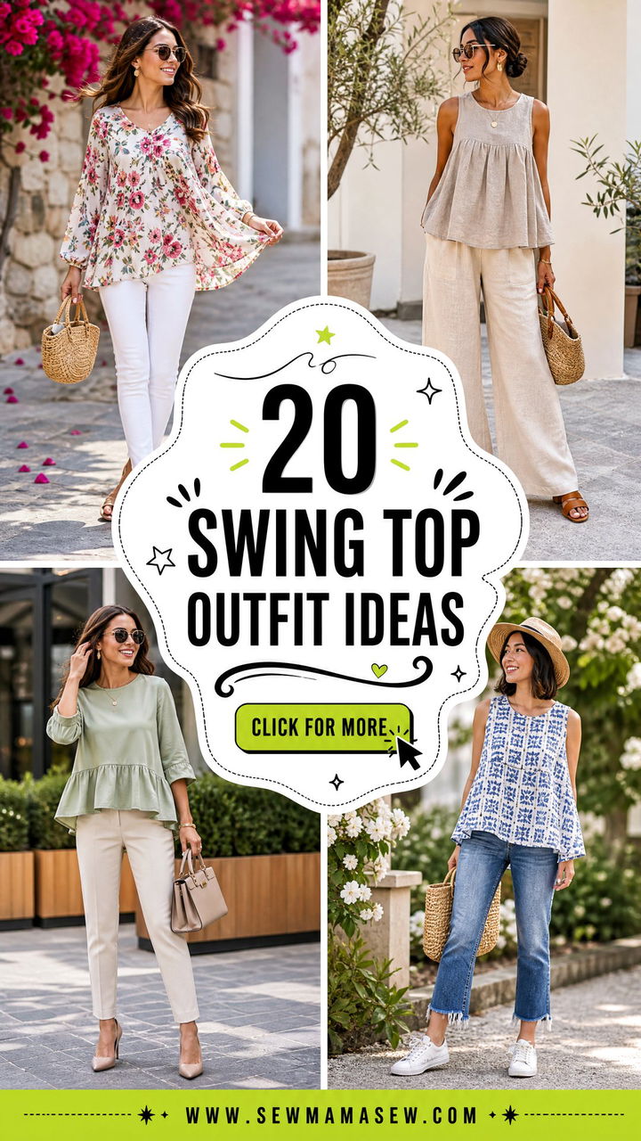20 Swing Top Outfit Ideas for Flattering Everyday Looks - 20 Swing Top Outfit Ideas for Flattering Everyday Looks
