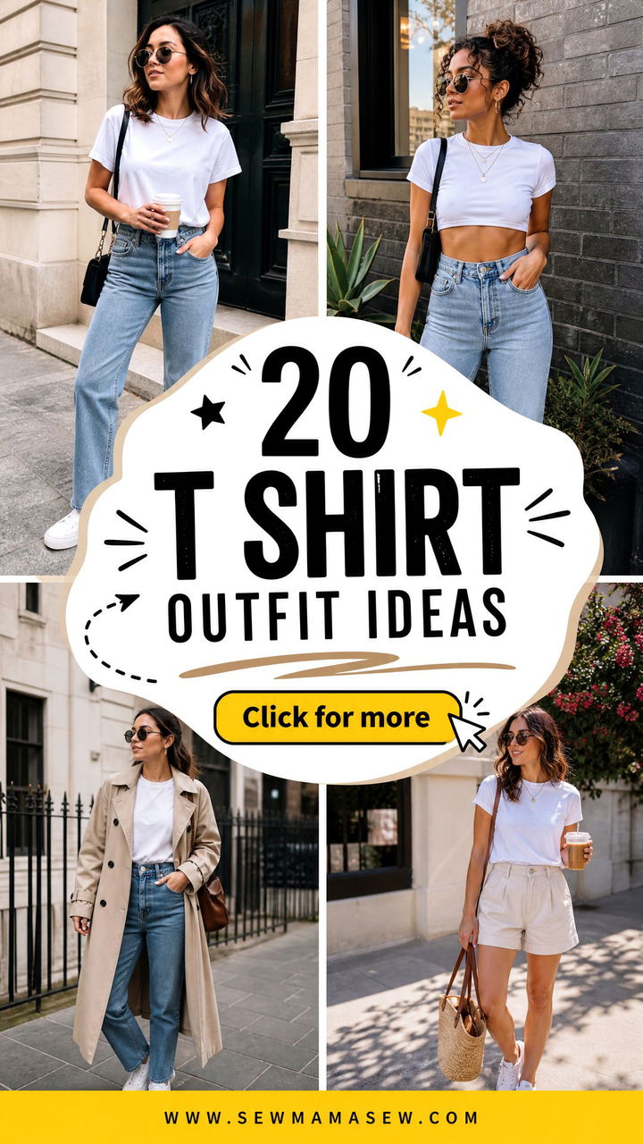 20 T Shirt Outfit Ideas for Chic Effortless Daily Style - 20 T Shirt Outfit Ideas for Chic, Effortless Daily Style