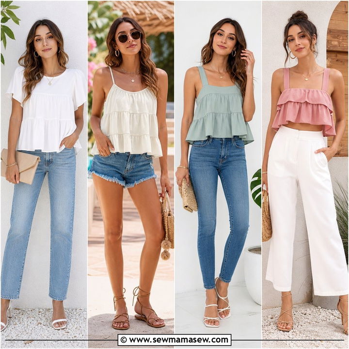 20 Tiered Top Outfit Ideas for Breezy, Feminine Style