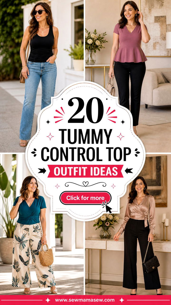 20 Tummy Control Top Outfit Ideas for Confident Style - 20 Tummy Control Top Outfit Ideas for Confident Style