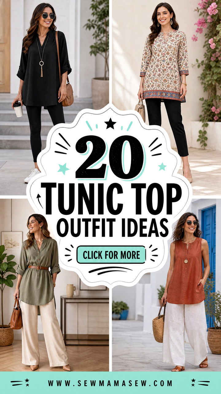 20 Tunic Top Outfit Ideas for Comfortable Everyday Style - 20 Tunic Top Outfit Ideas for Comfortable Everyday Style