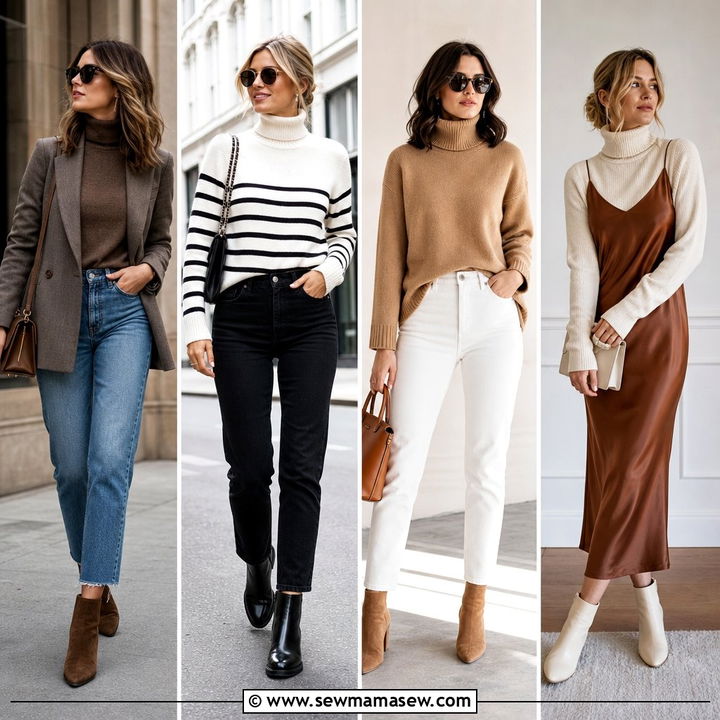 20 Turtleneck Sweater Outfit Ideas for Cozy Chic Days