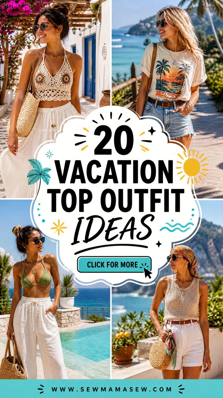 20 Vacation Top Outfit Ideas for Chic Packable Looks Anywhere - 20 Vacation Top Outfit Ideas for Chic, Packable Looks Anywhere