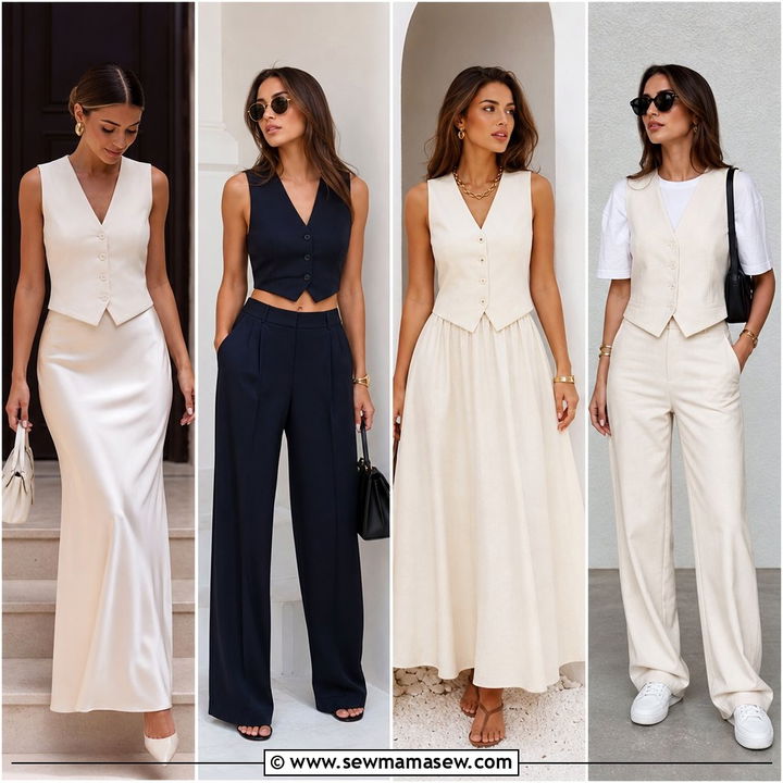 20 Waistcoat Top Outfit Ideas for a Sharp Modern Update