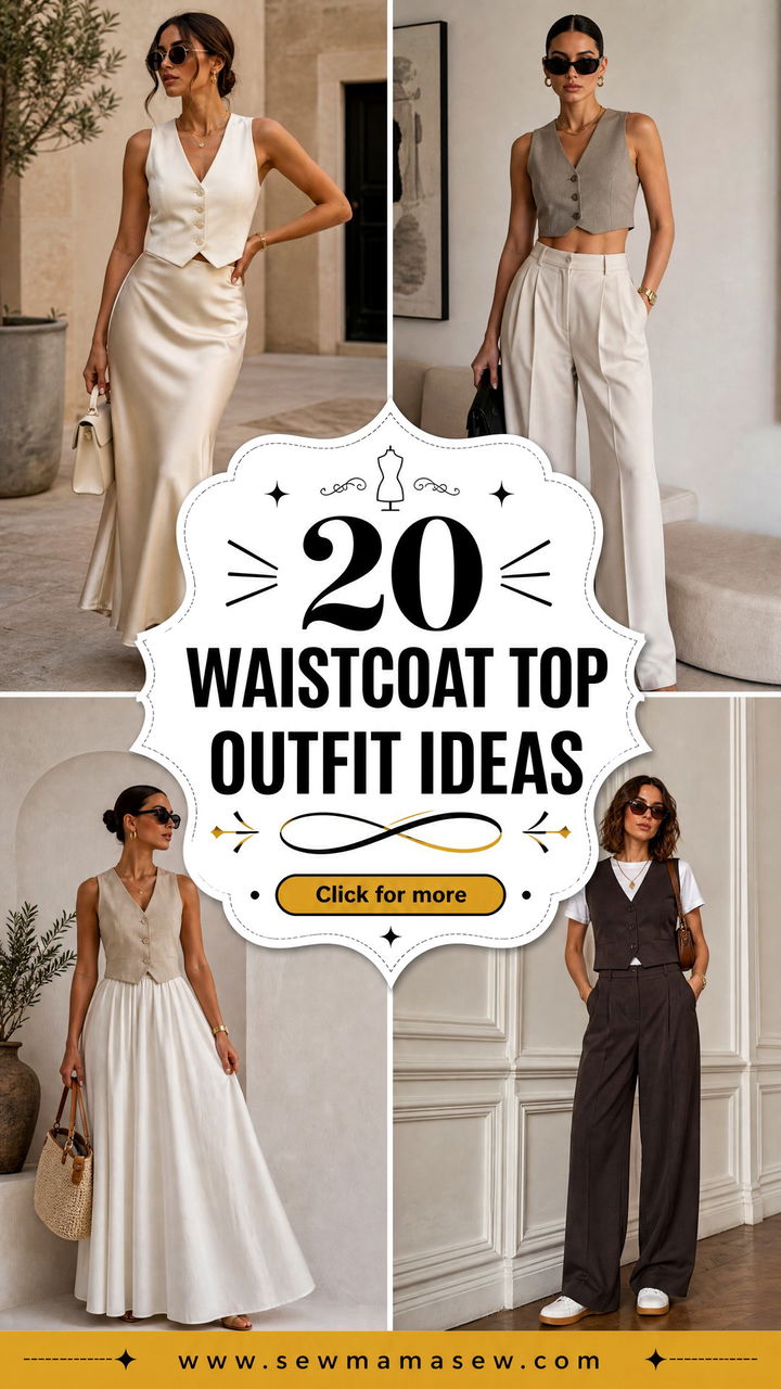 20 Waistcoat Top Outfit Ideas for a Sharp Modern Update - 20 Waistcoat Top Outfit Ideas for a Sharp Modern Update