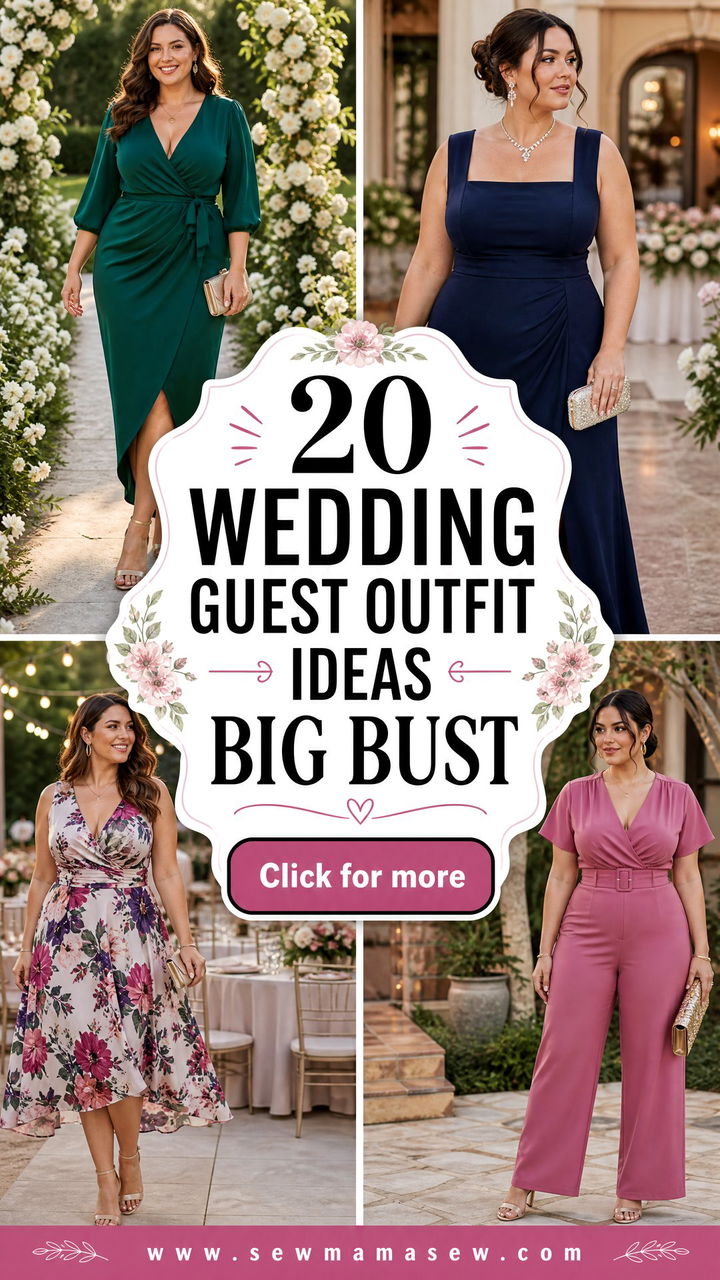 20 Wedding Guest Outfit Ideas Big Bust Flattering Fits - 20 Wedding Guest Outfit Ideas Big Bust: Flattering Fits