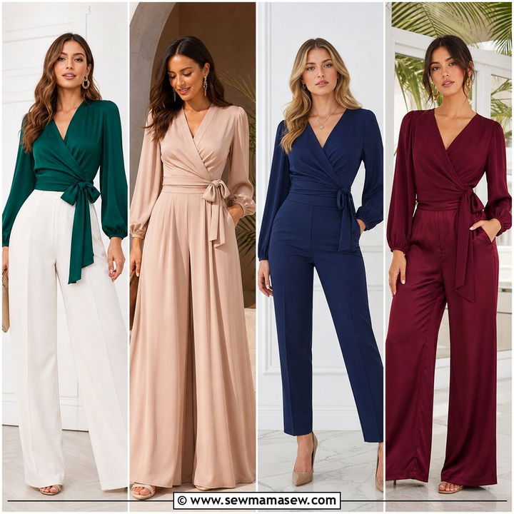 20 Wrap Blouse Outfit Ideas for Chic Day-to-Night Looks
