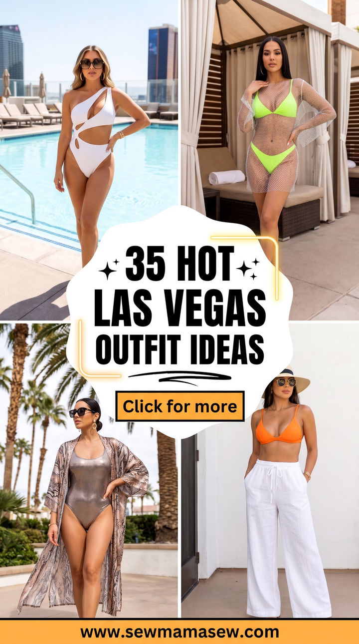 35 Hot Las Vegas Outfit Ideas for Pool Days - 35 Hot Las Vegas Outfit Ideas for Pool Days