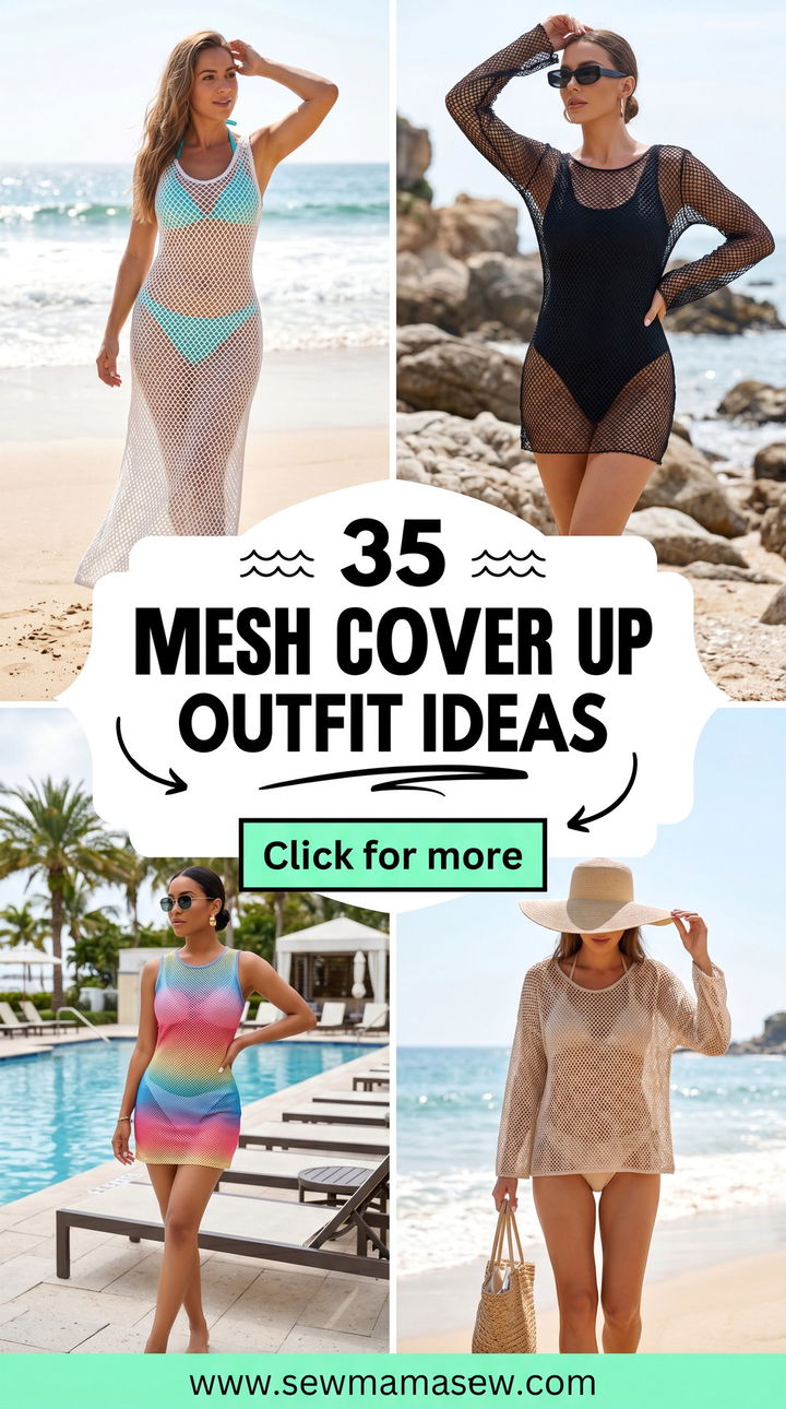 35 Mesh Cover Up Outfit Ideas for Beach-Ready Style - 35 Mesh Cover Up Outfit Ideas for Beach-Ready Style