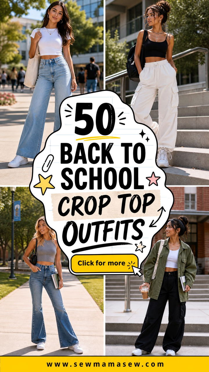 50 Back to School Crop Top Outfits for Stylish Class Days - 50 Back to School Crop Top Outfits for Stylish Class Days