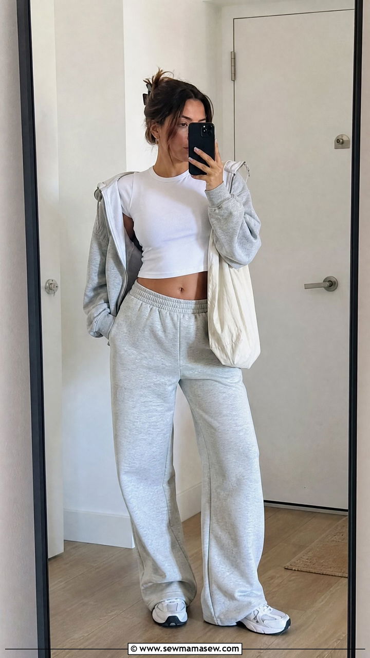 Baby Tee With Sweatpants - 20 baby tee outfit ideas
