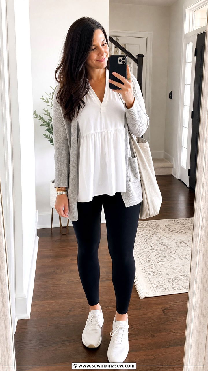 Babydoll Top With Leggings - 20 babydoll top outfit ideas