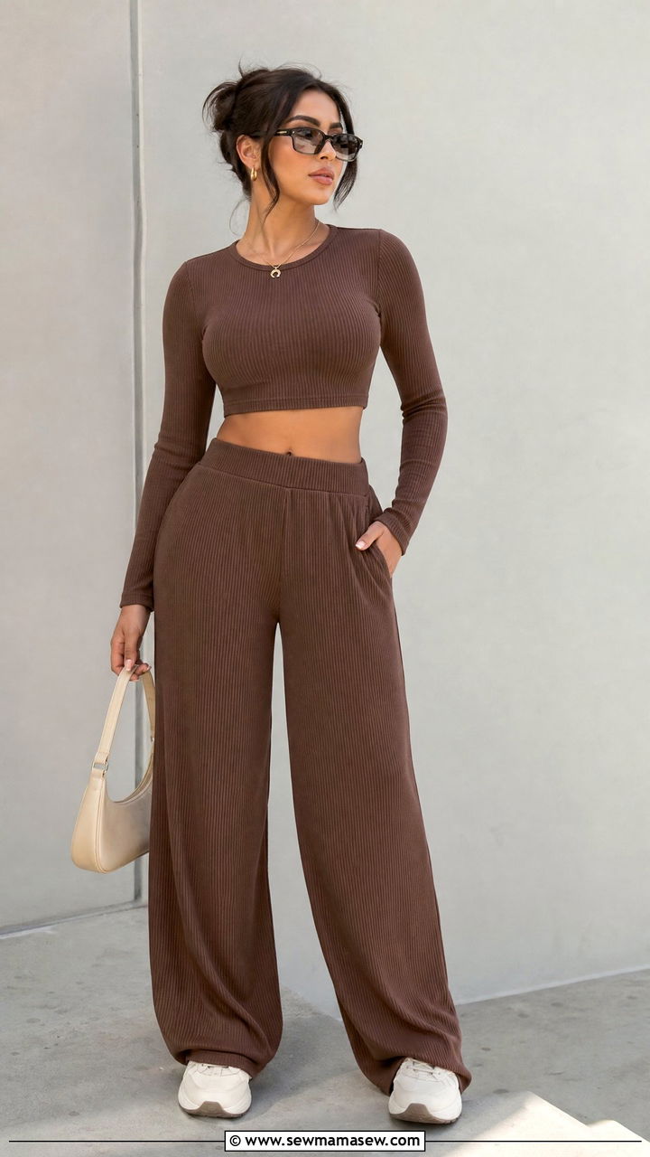 Baddie Crop Top With Matching Set - 20 baddie crop top outfit ideas