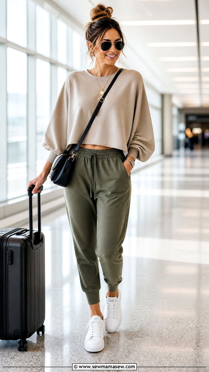 Batwing Top With Joggers Outfit - 20 batwing top outfit ideas