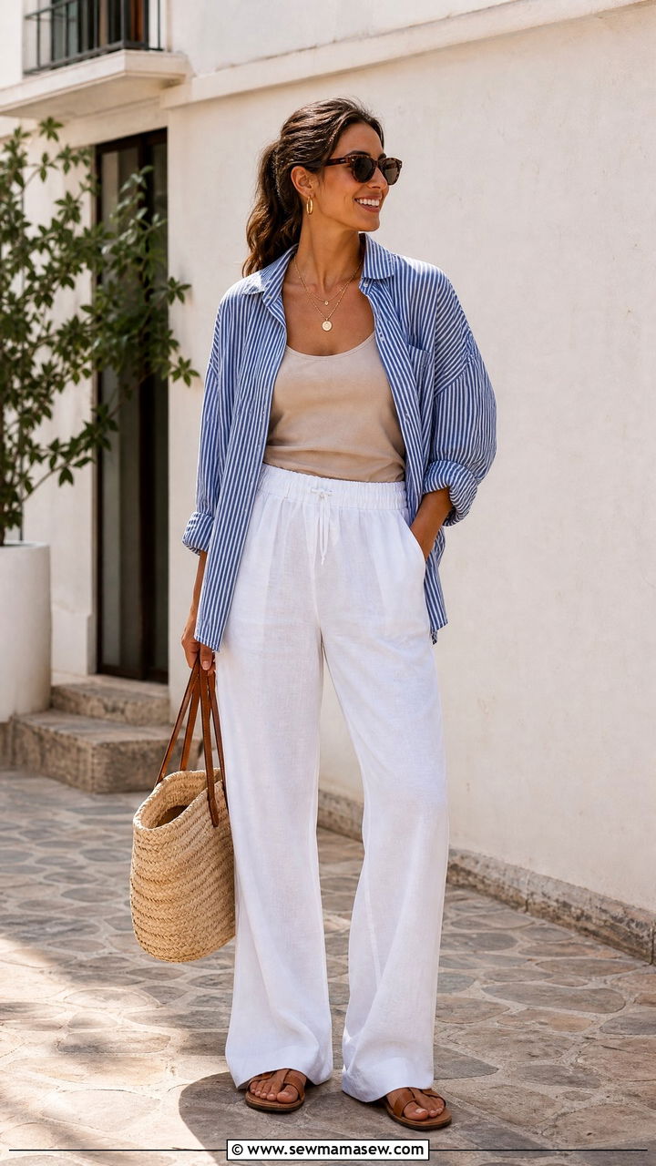 Cami Top With Button Down Shirt - 20 cami top outfit ideas