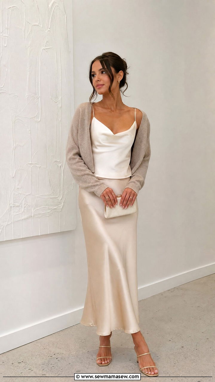 Camisole Top With Slip Skirt - 20 camisole top outfit ideas