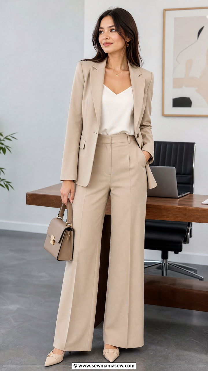 Camisole Top With Suit Set - 20 camisole top outfit ideas