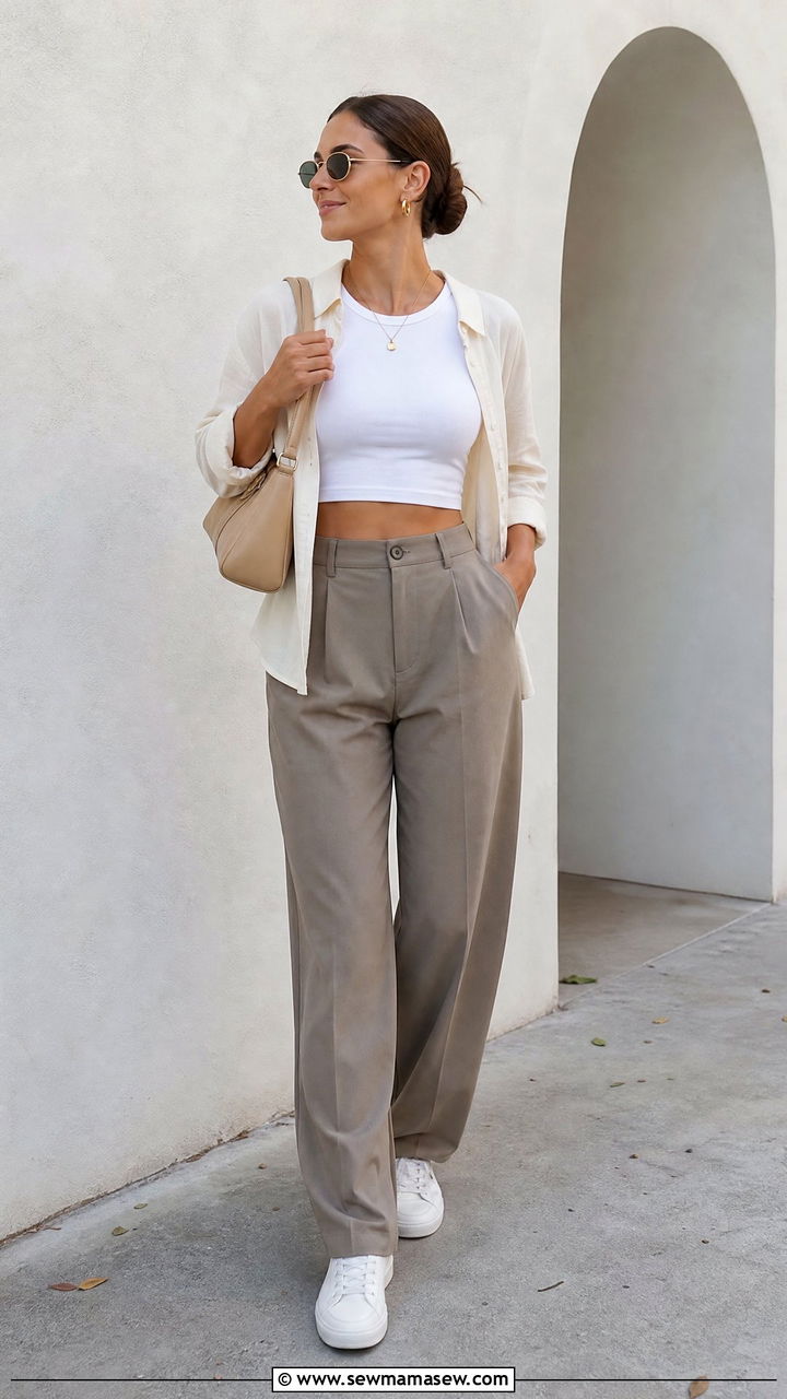 Clean Girl Crop Top Outfit - 20 clean girl top outfit ideas