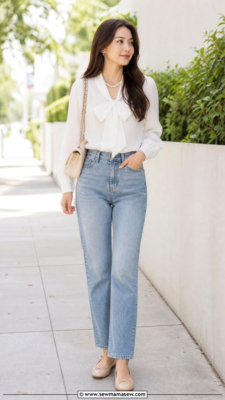 Coquette Bow Blouse Outfit - 20 coquette top outfit ideas