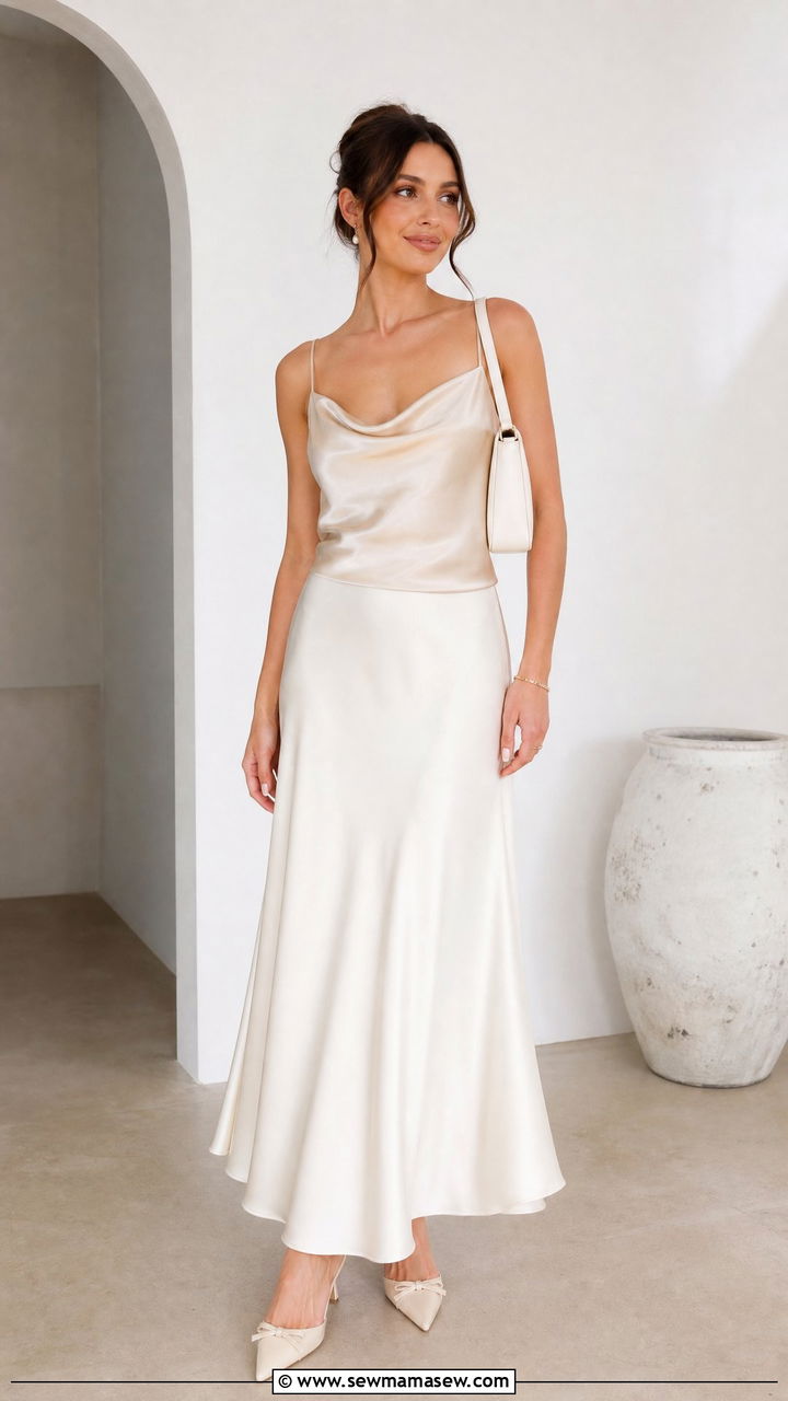 Coquette Satin Top Outfit - 20 coquette top outfit ideas