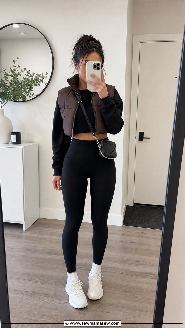Crop Top With Leggings - 20 crop top outfits for short girls