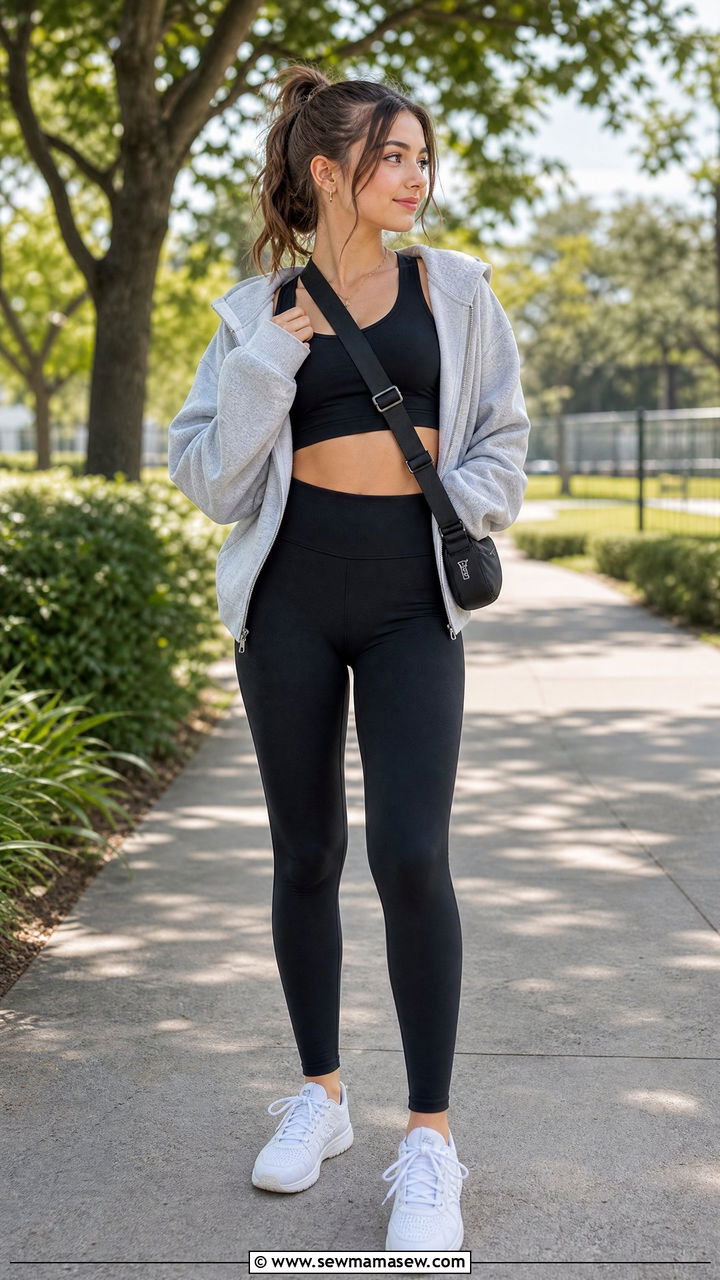 Crop Top With Leggings - 20 crop top outfits for teens