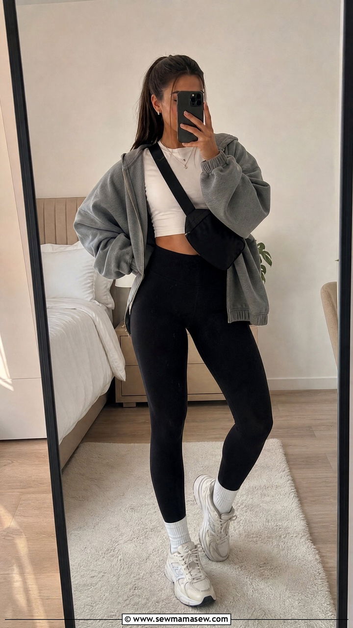Crop Top With Leggings - 20 casual crop top outfits