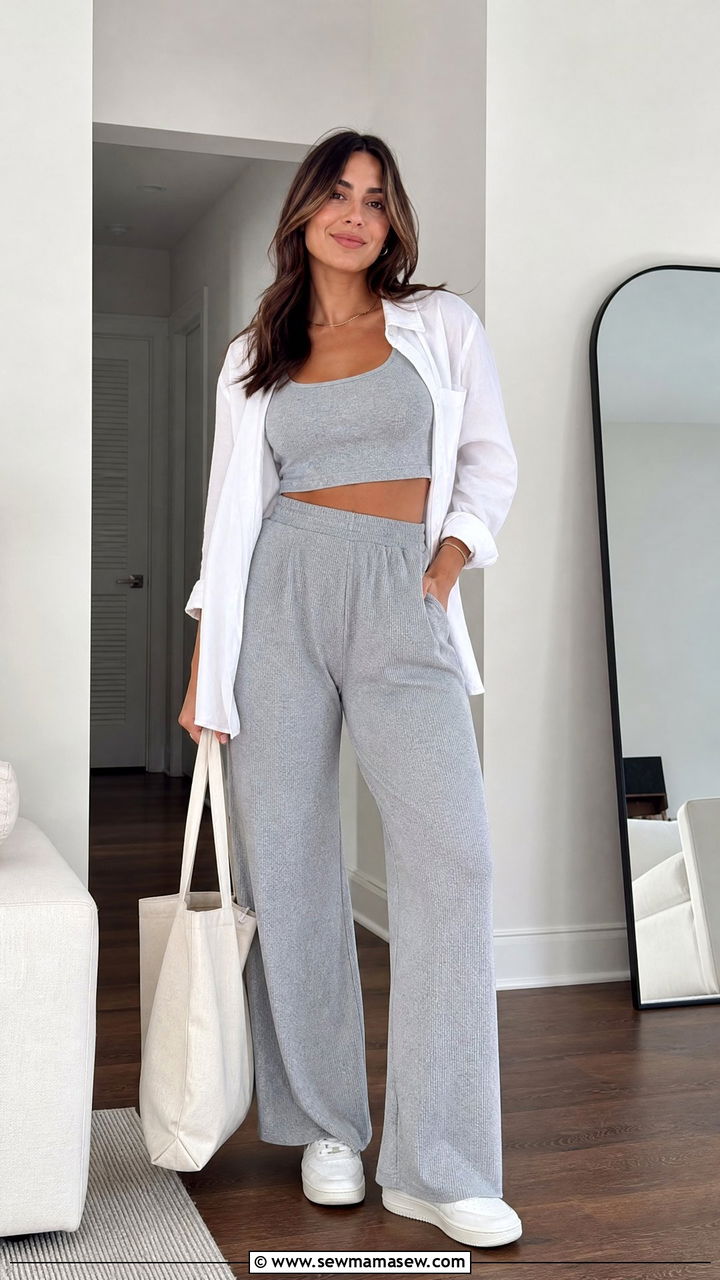 Crop Top With Matching Set Outfit - 20 layered crop top outfits
