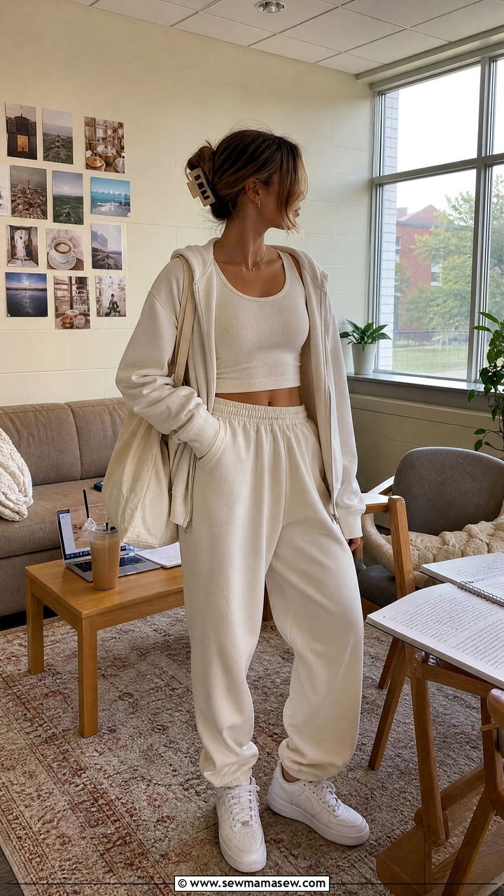 Crop Top With Sweatpants - 20 crop top outfits for college