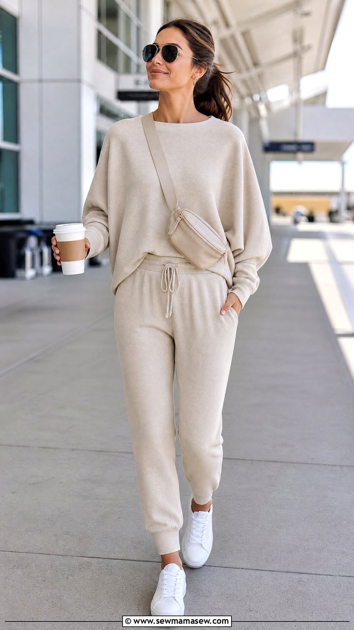 Dolman Sleeve Top With Joggers - 20 dolman sleeve top outfit ideas