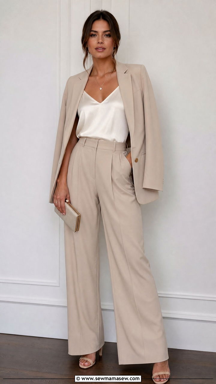 Elegant Silk Camisole Outfit - 20 elegant top outfit ideas