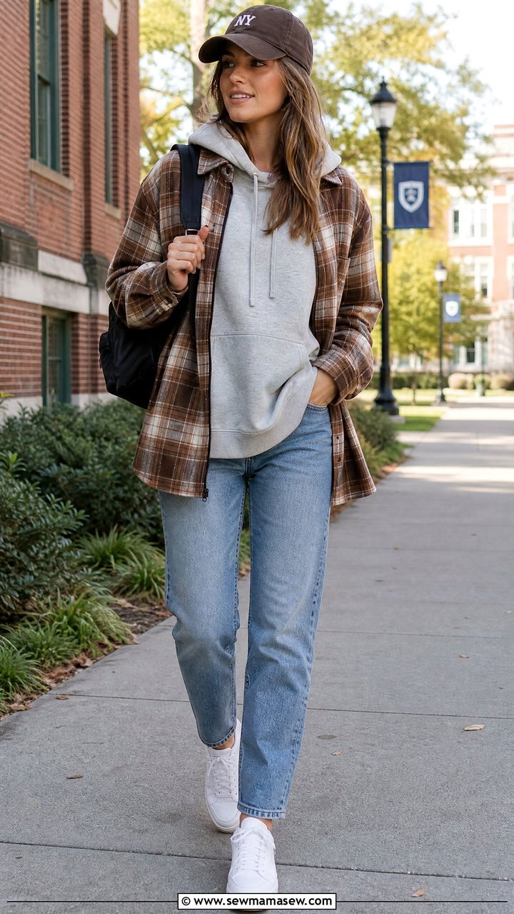 Flannel Shirt With A Hoodie - 20 flannel shirt outfit ideas
